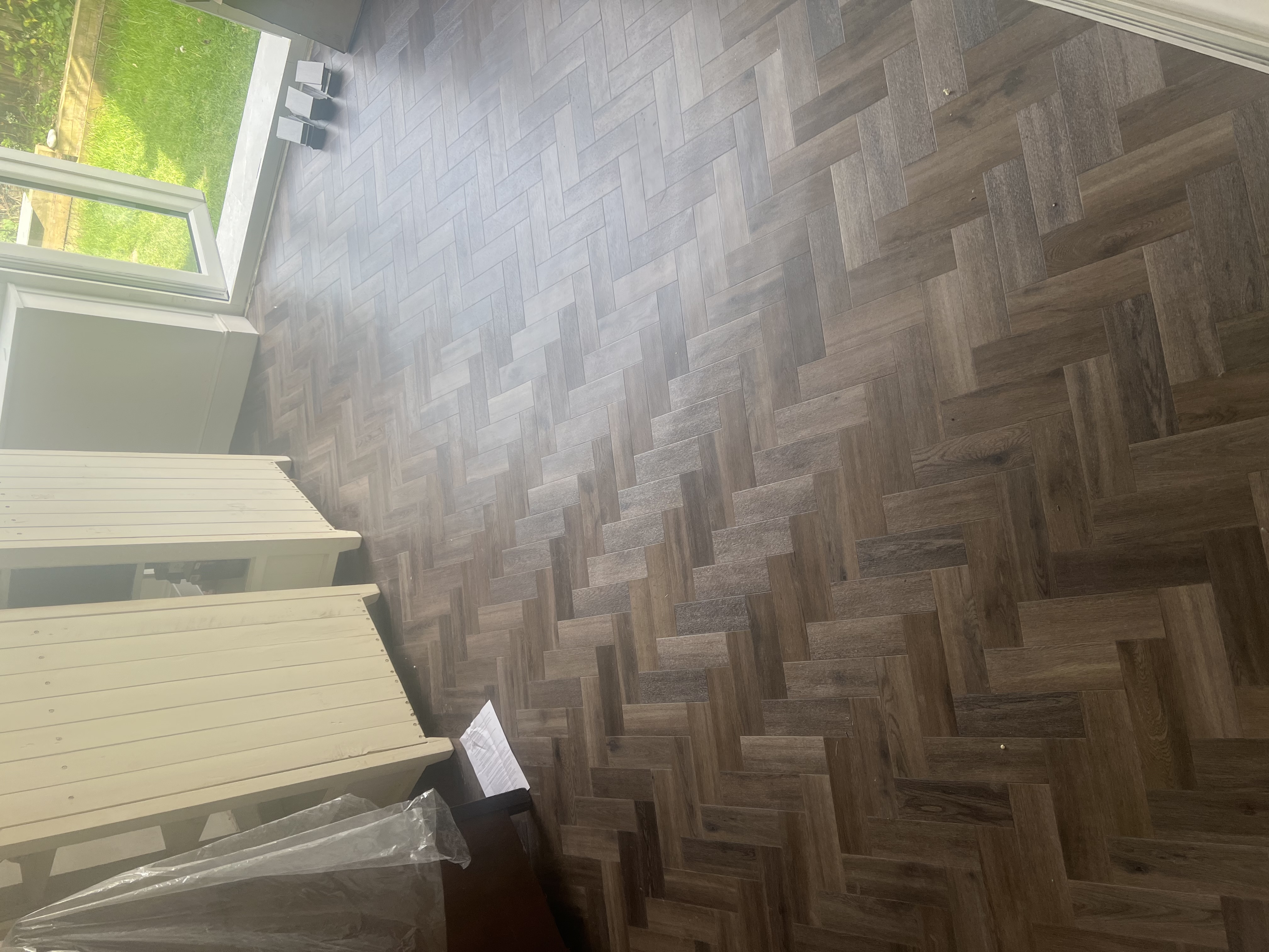 Herringbone Flooring Example